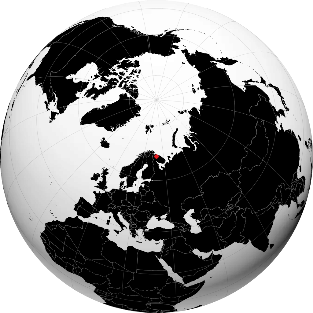 Murmashi auf dem Globus