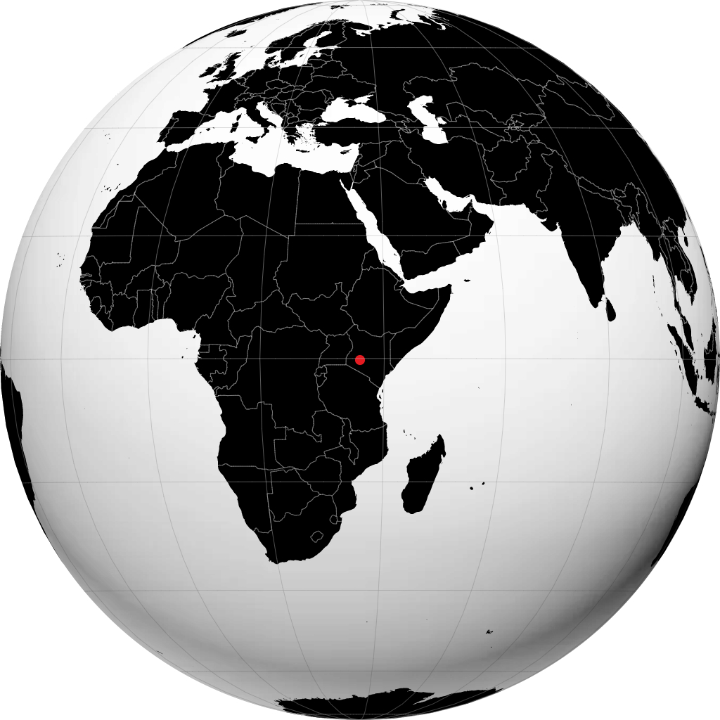 Nakuru auf dem Globus
