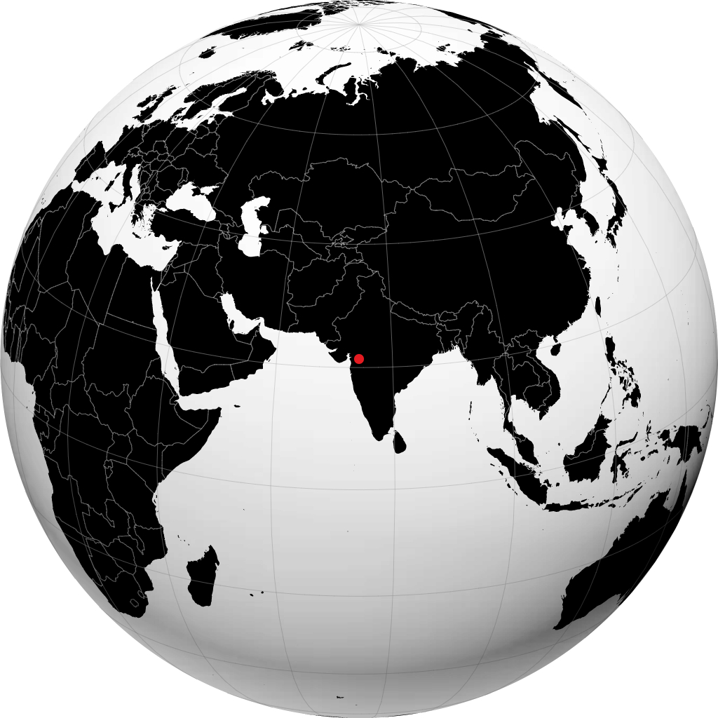 Nandurbar auf dem Globus