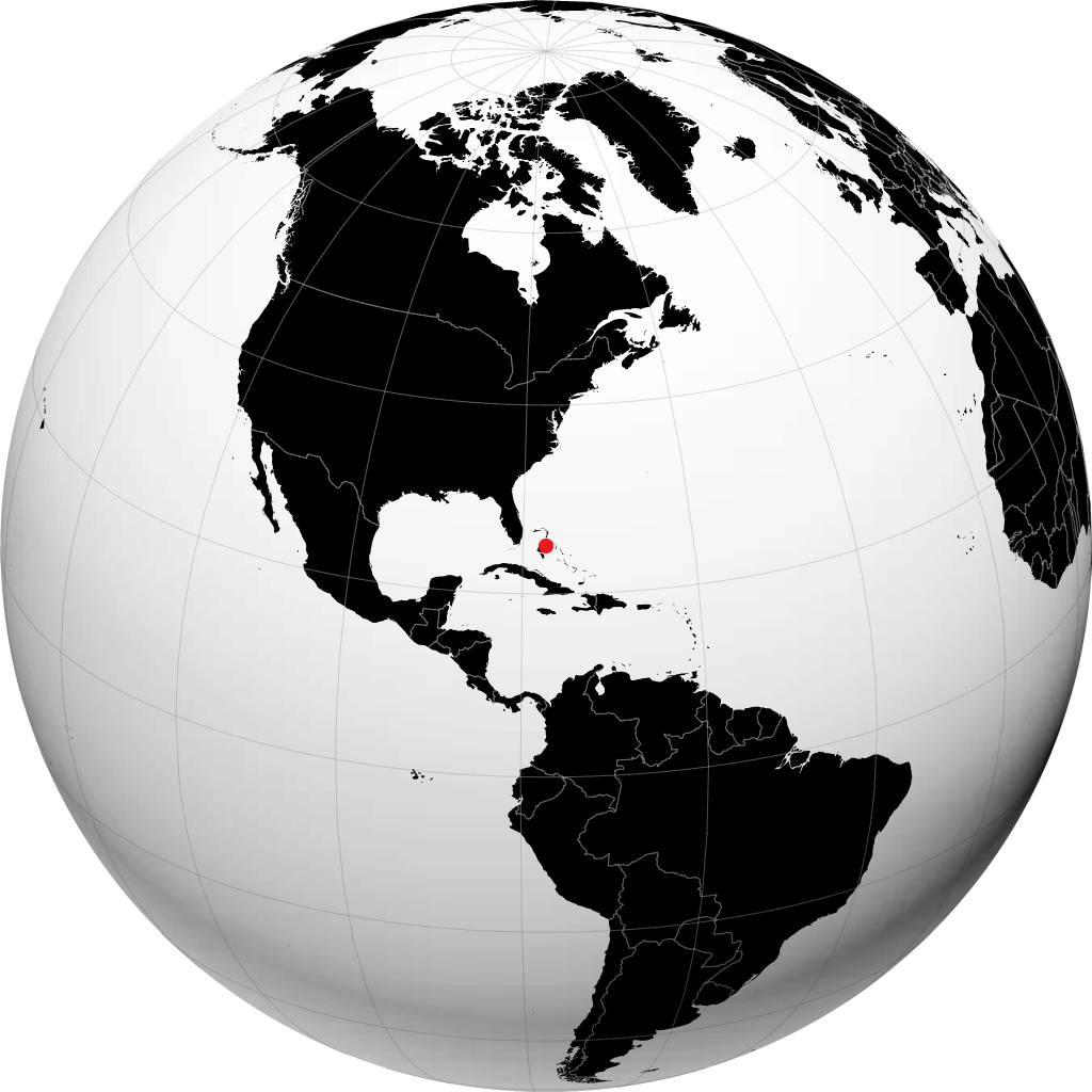 Nassau auf dem Globus