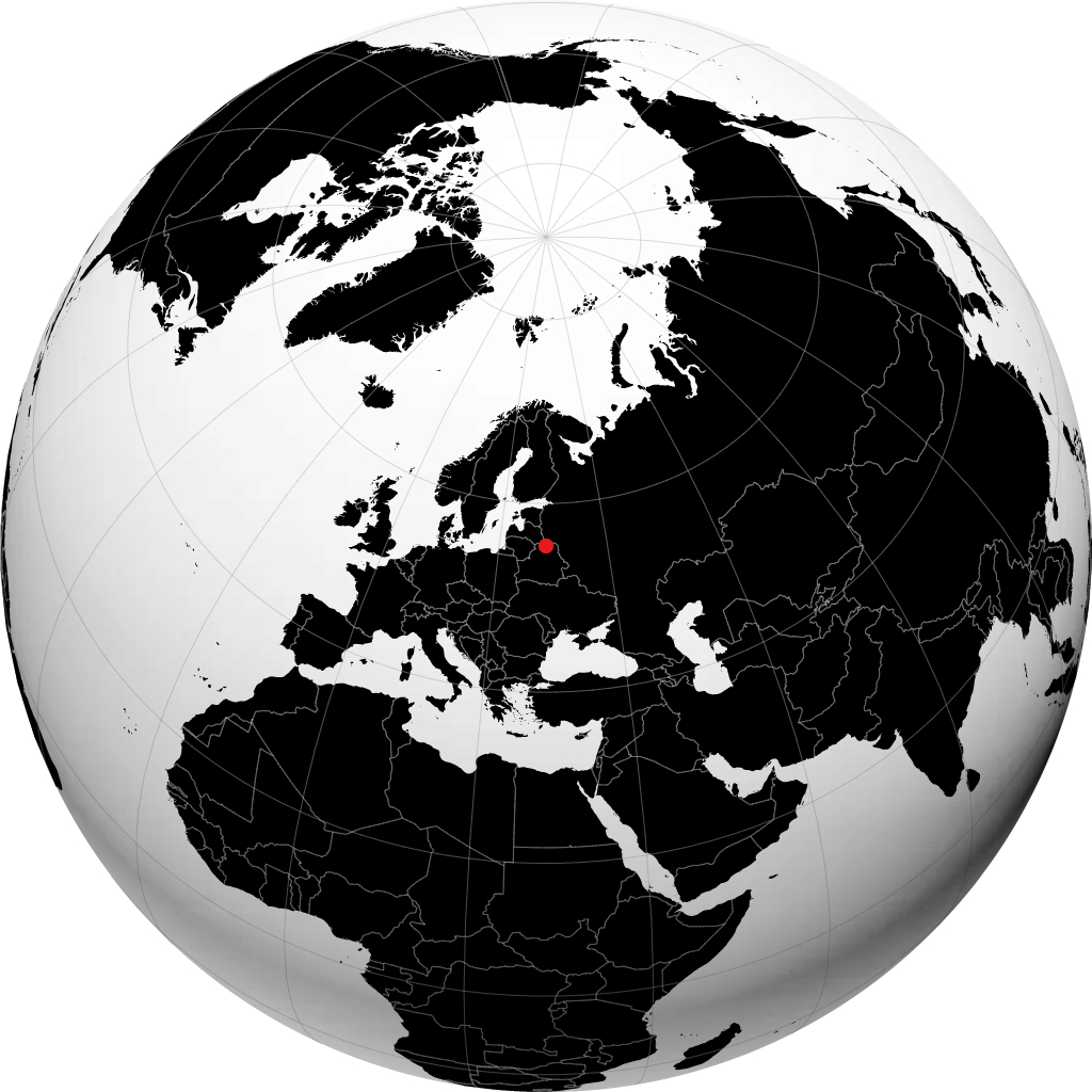 Nowopolotsk auf dem Globus