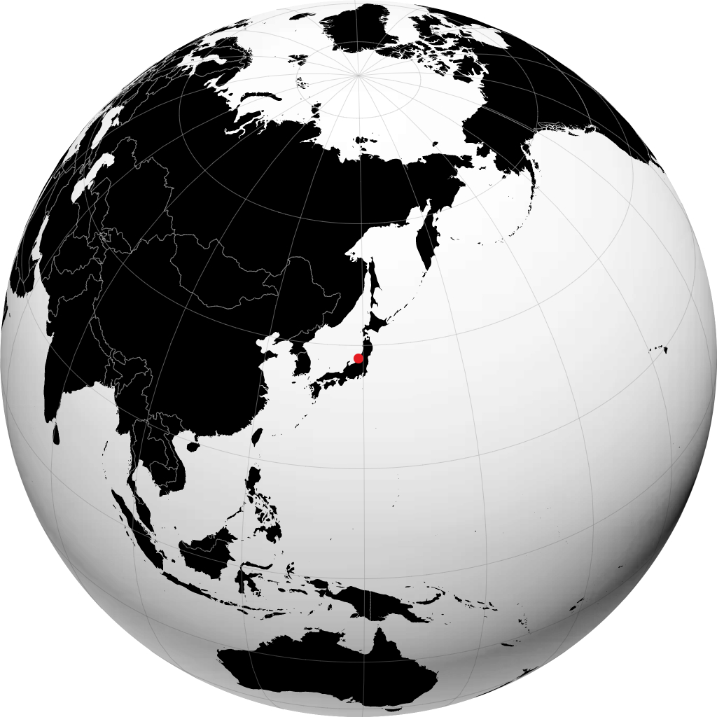 Niigata auf dem Globus