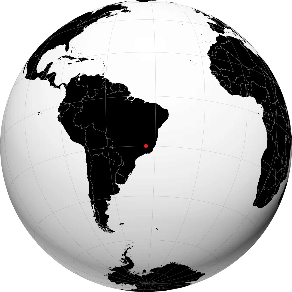 Nova Lima auf dem Globus