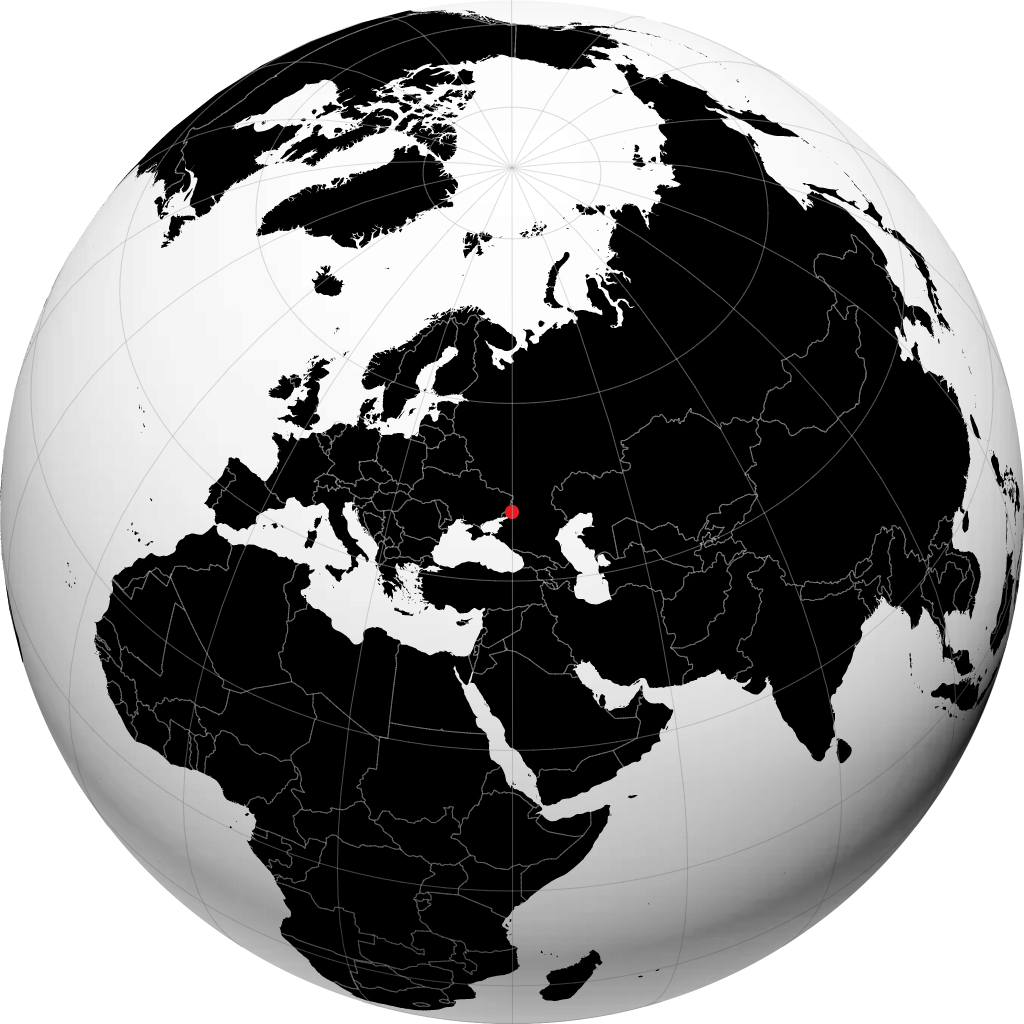 Novoshakhtinsk auf dem Globus