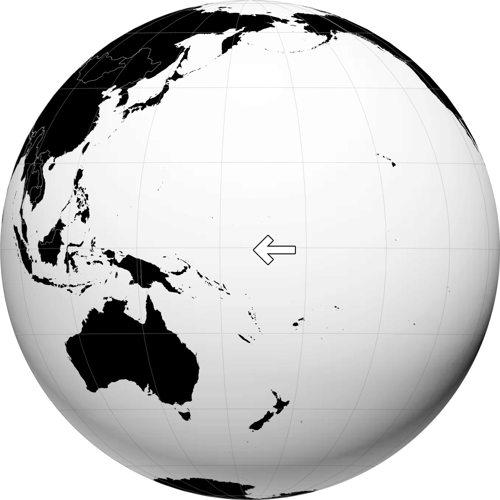 Nauru auf dem Globus