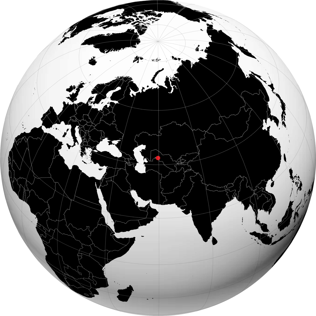 Nukus auf dem Globus