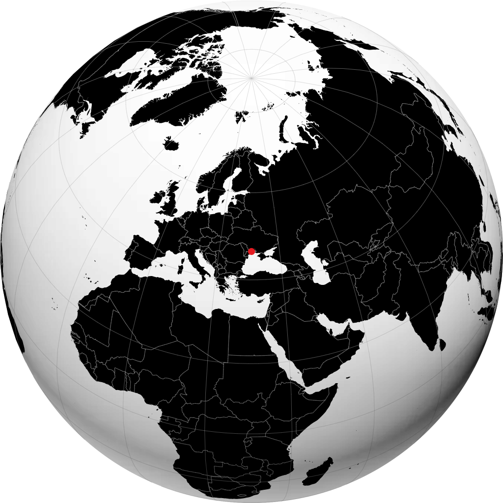 Odessa auf dem Globus