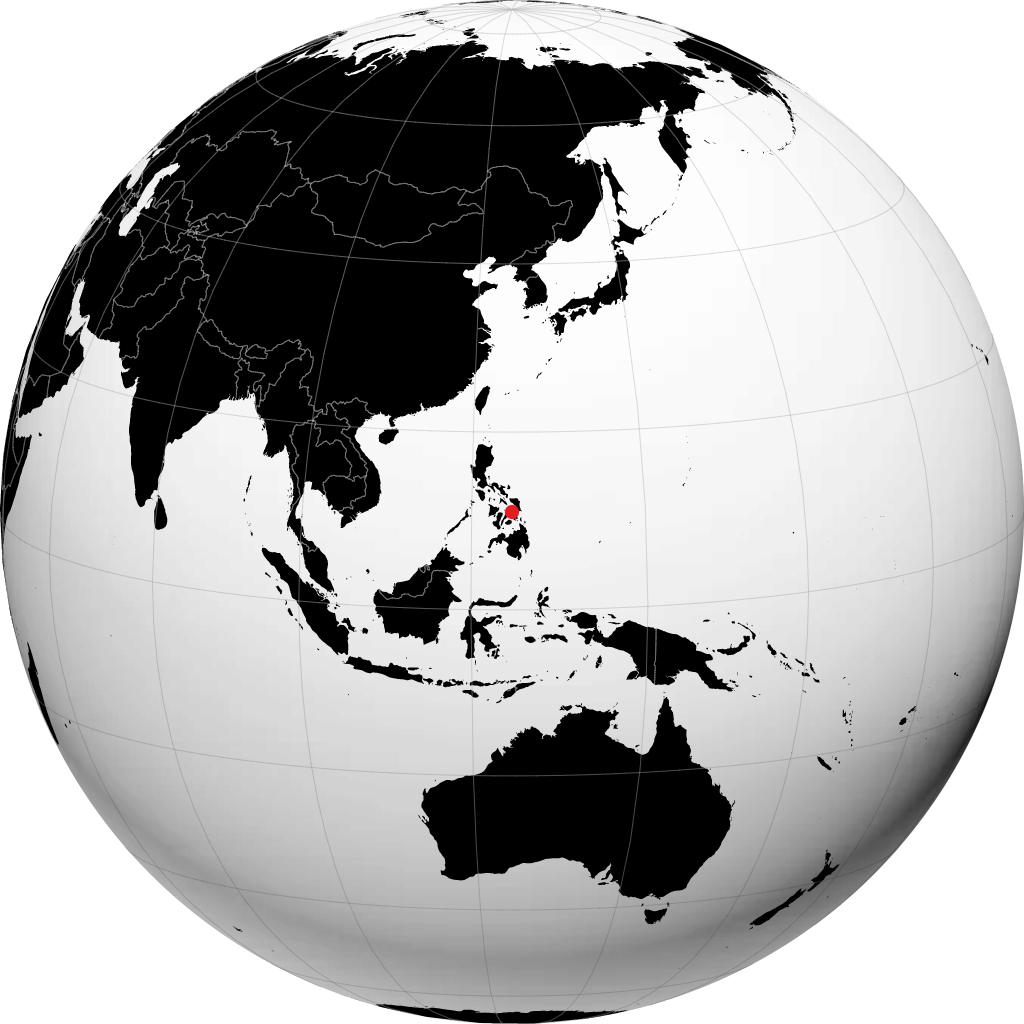 Ormoc auf dem Globus