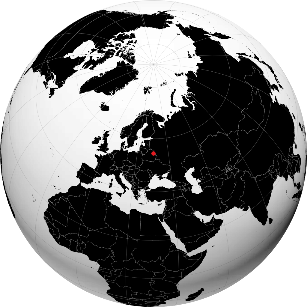 Orsha auf dem Globus