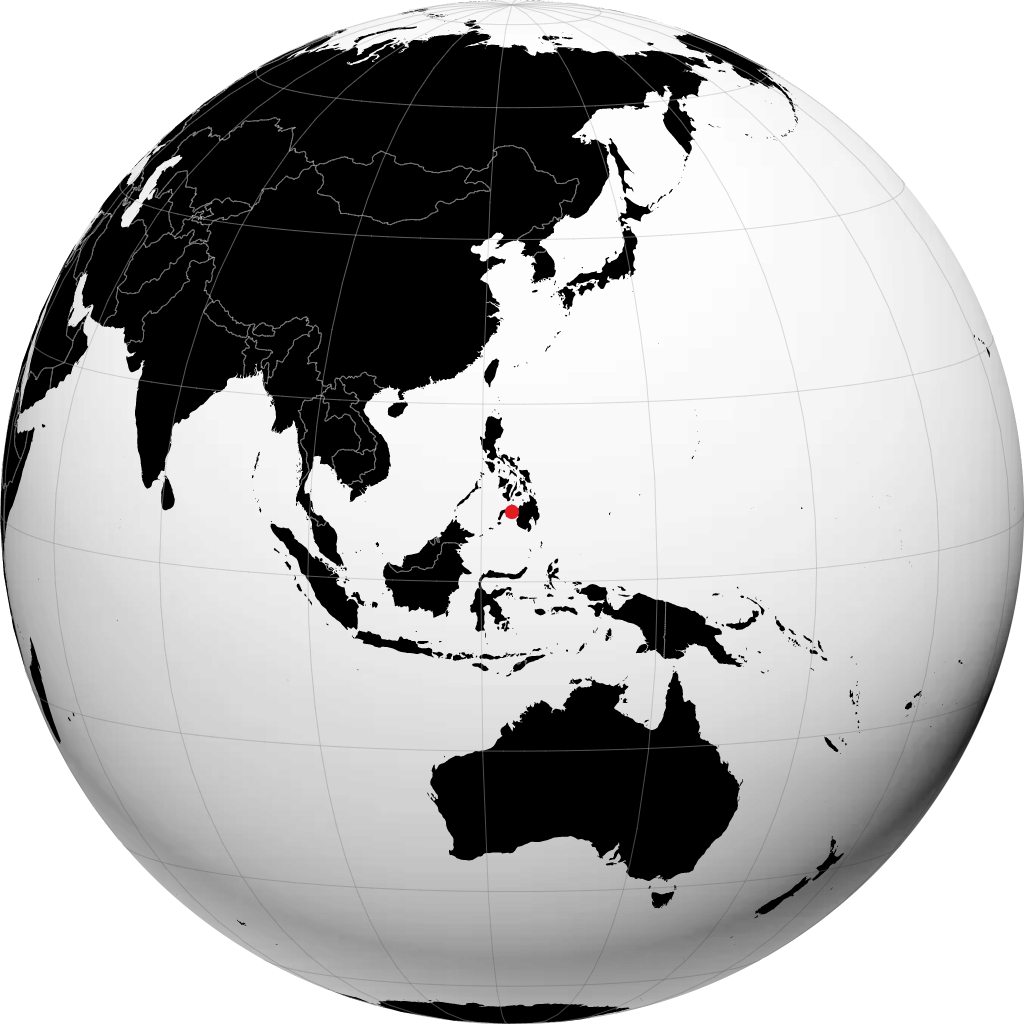 Pagadian auf dem Globus