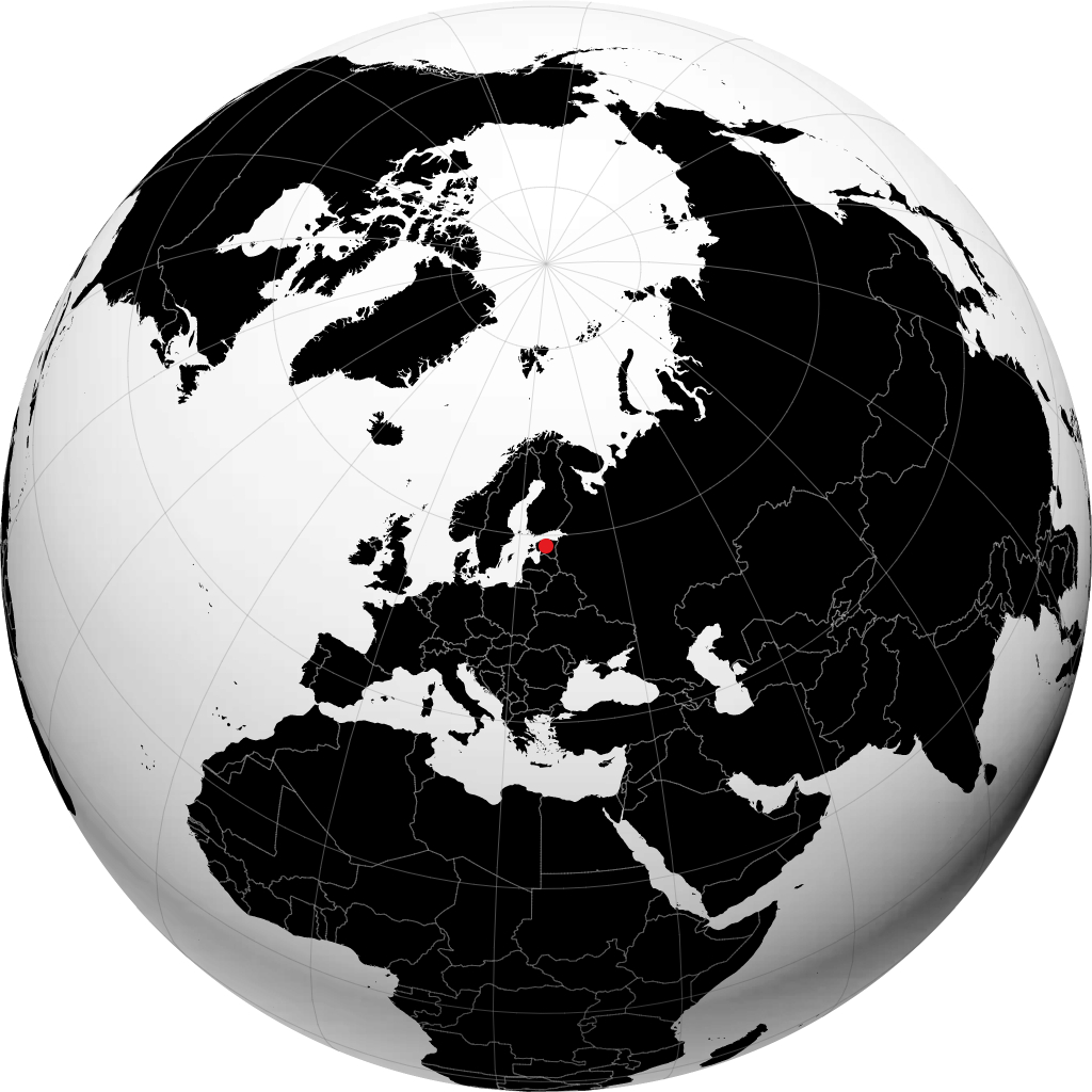 Paide auf dem Globus