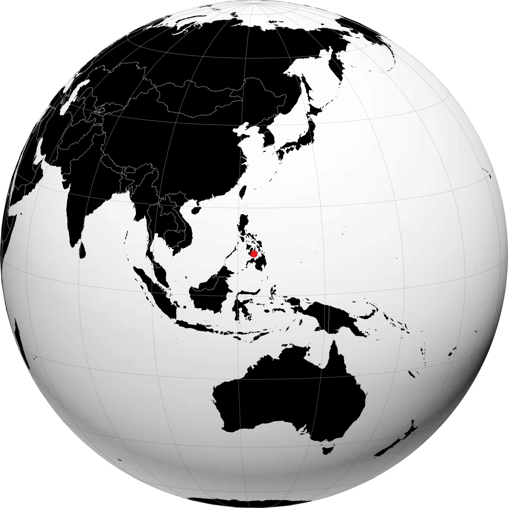 Panglao auf dem Globus