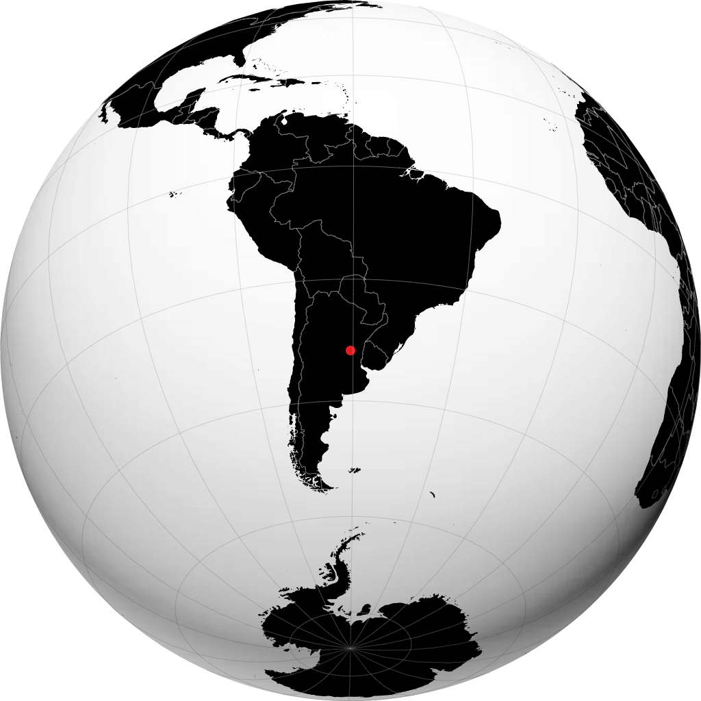 Paraná auf dem Globus