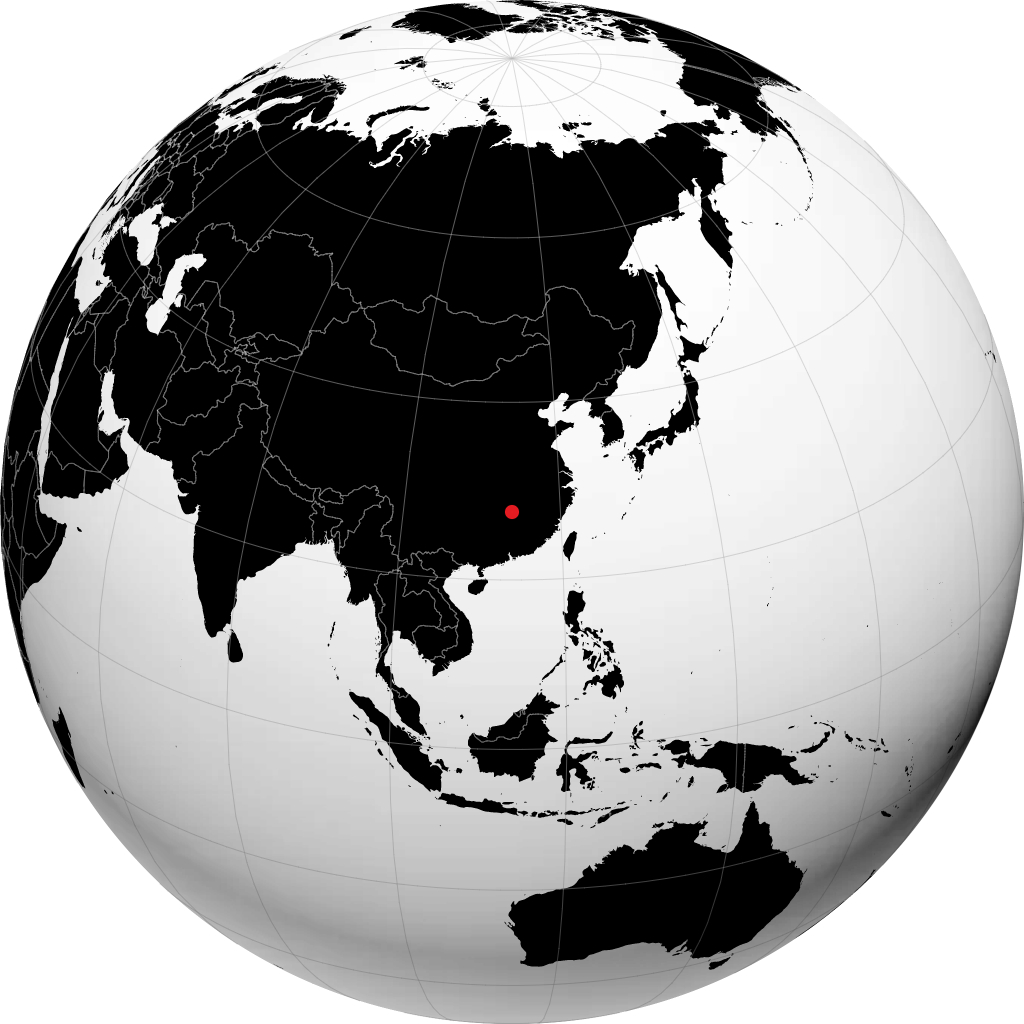 Pingxiang auf dem Globus