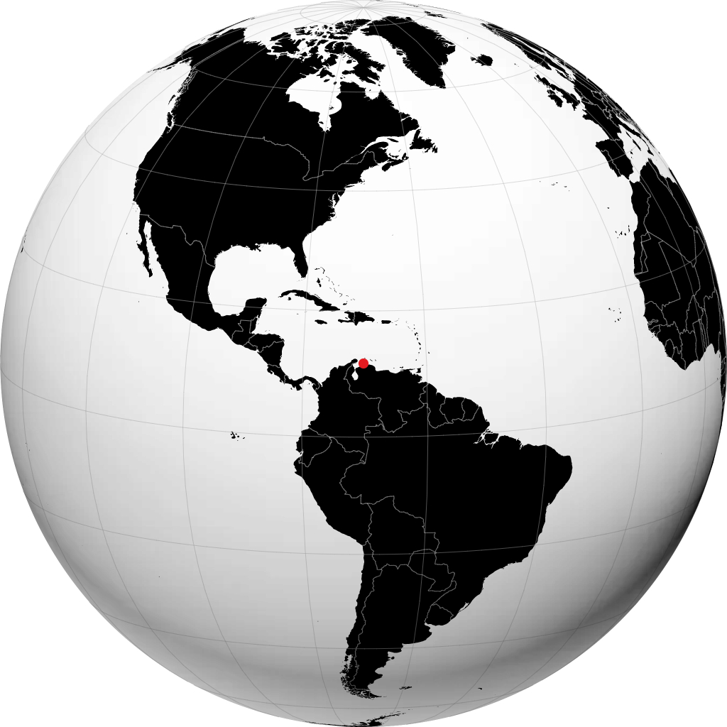 Punto Fijo auf dem Globus