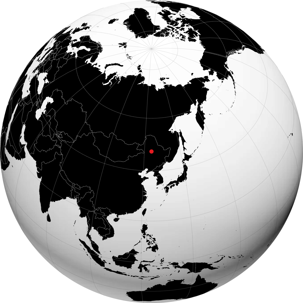 Qiqihar auf dem Globus