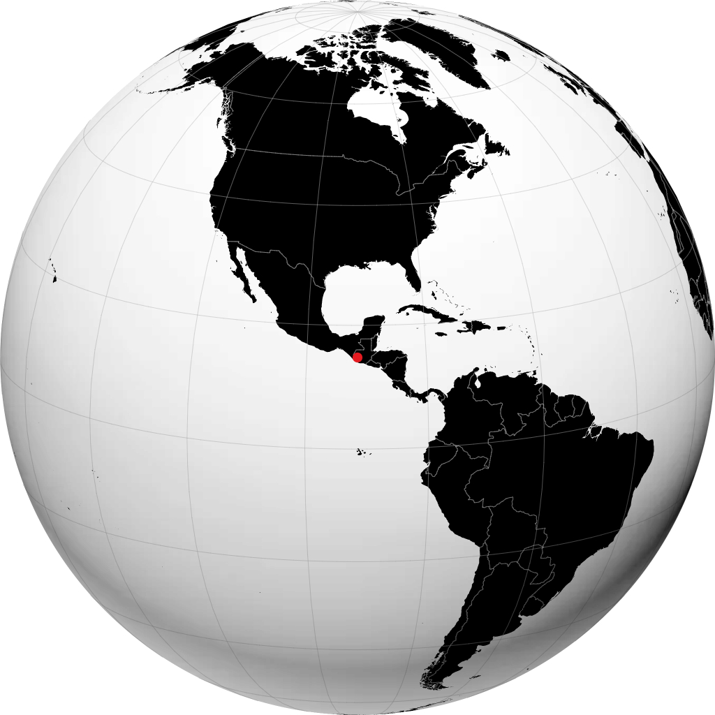 Quetzaltenango auf dem Globus