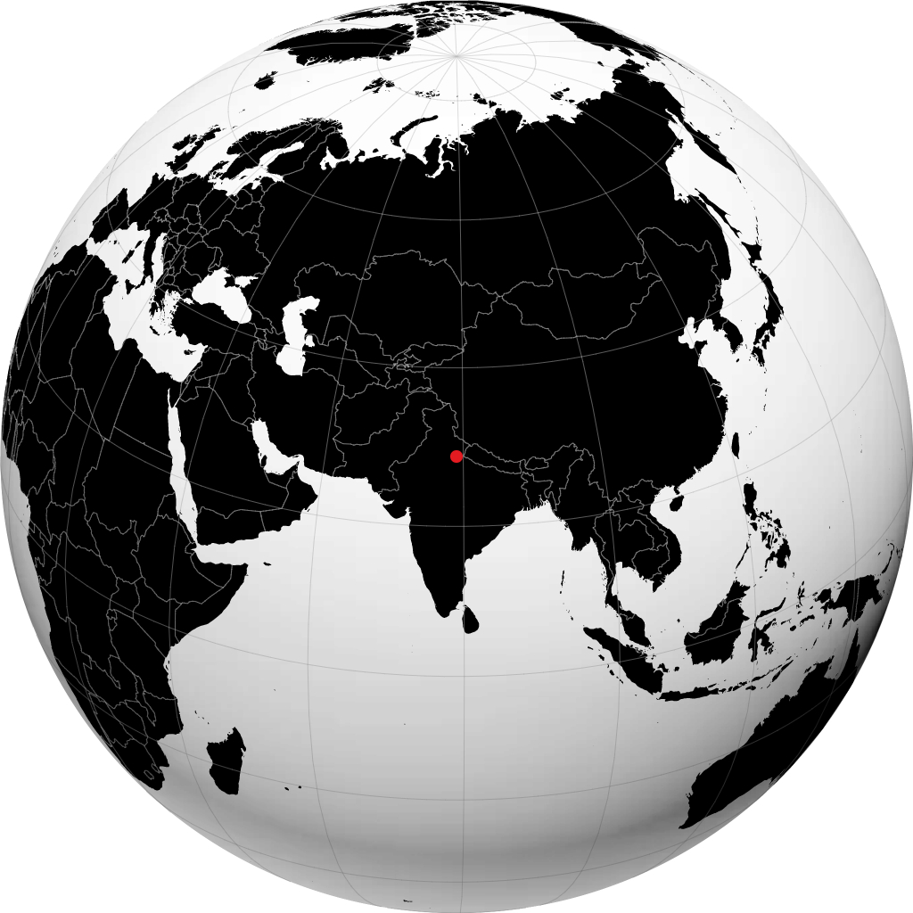 Rampur auf dem Globus