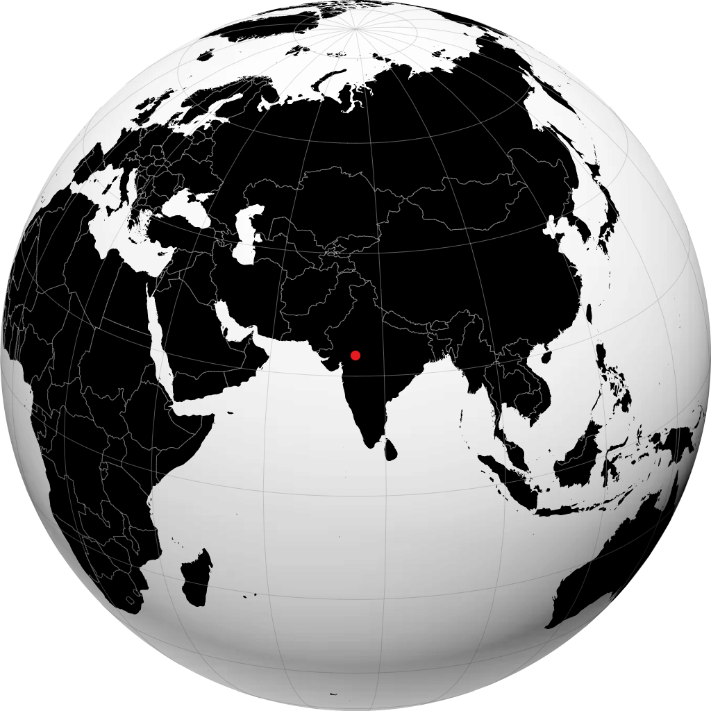 Ratlam auf dem Globus