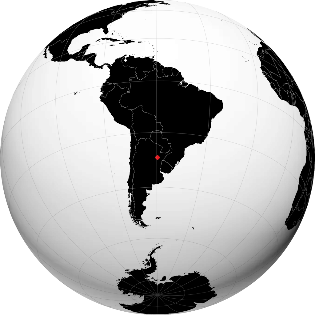 Reconquista auf dem Globus
