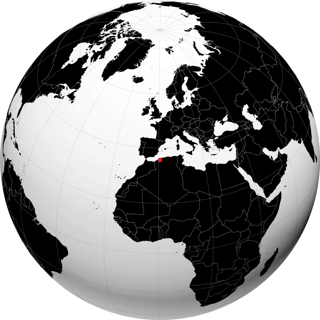 Relizane auf dem Globus