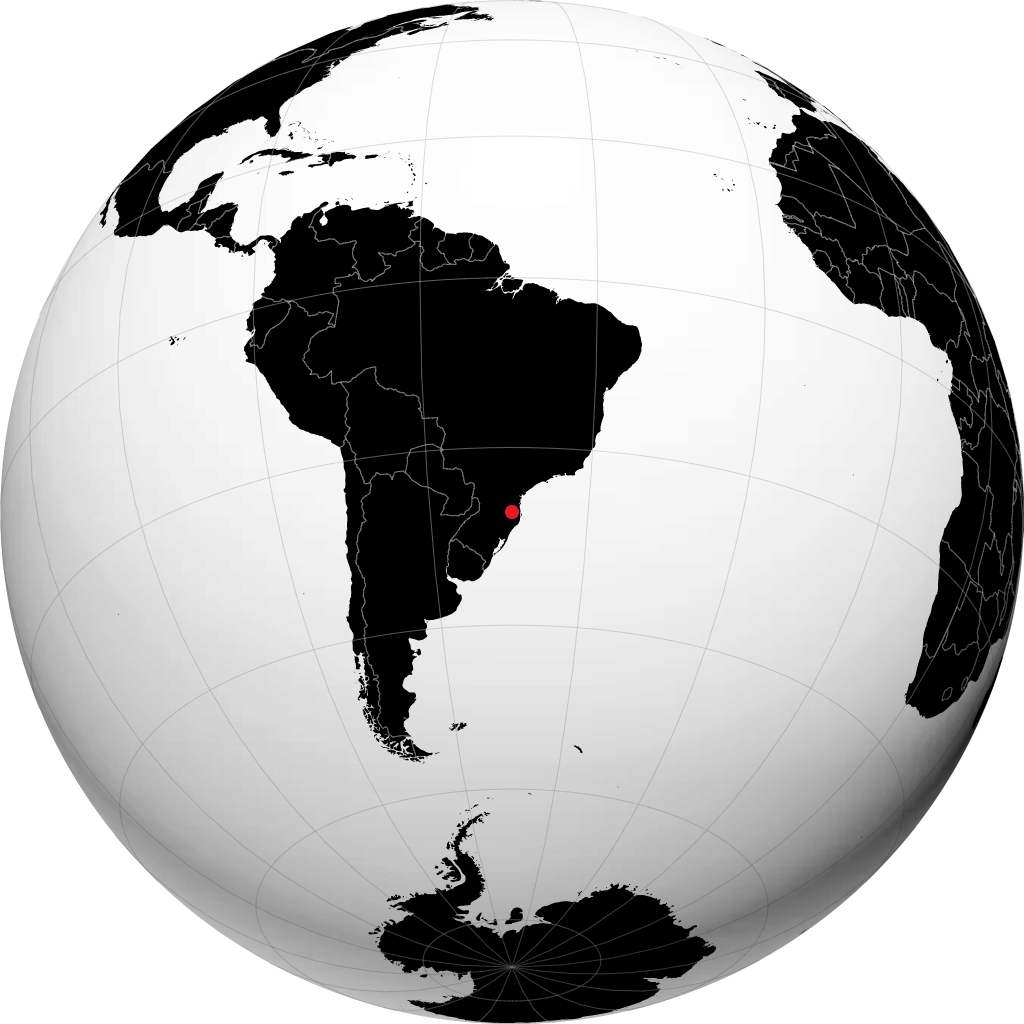 Rio do Sul auf dem Globus
