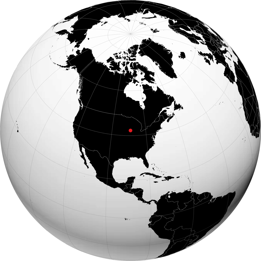 Rockford auf dem Globus
