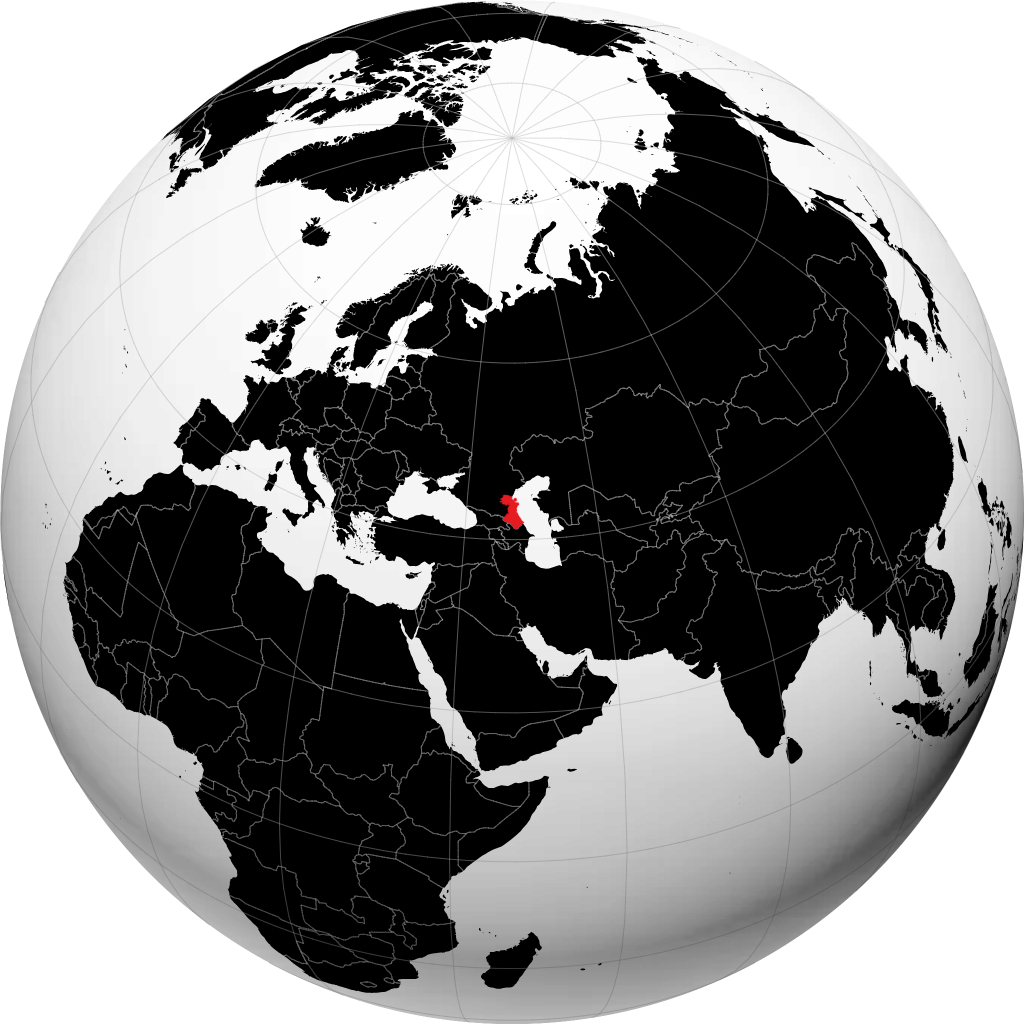 Dagestan auf dem Globus