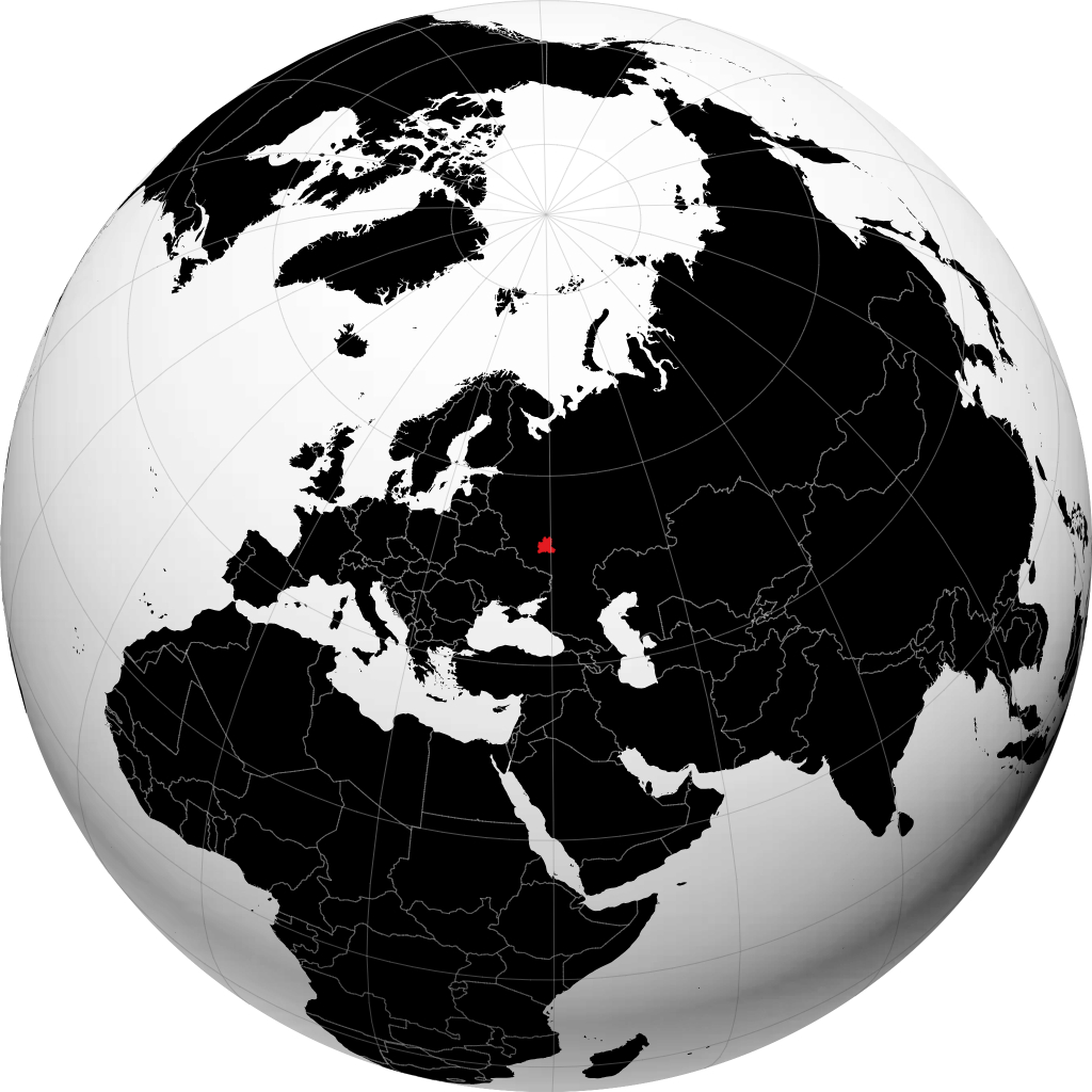 Oblast Lipetsk auf dem Globus