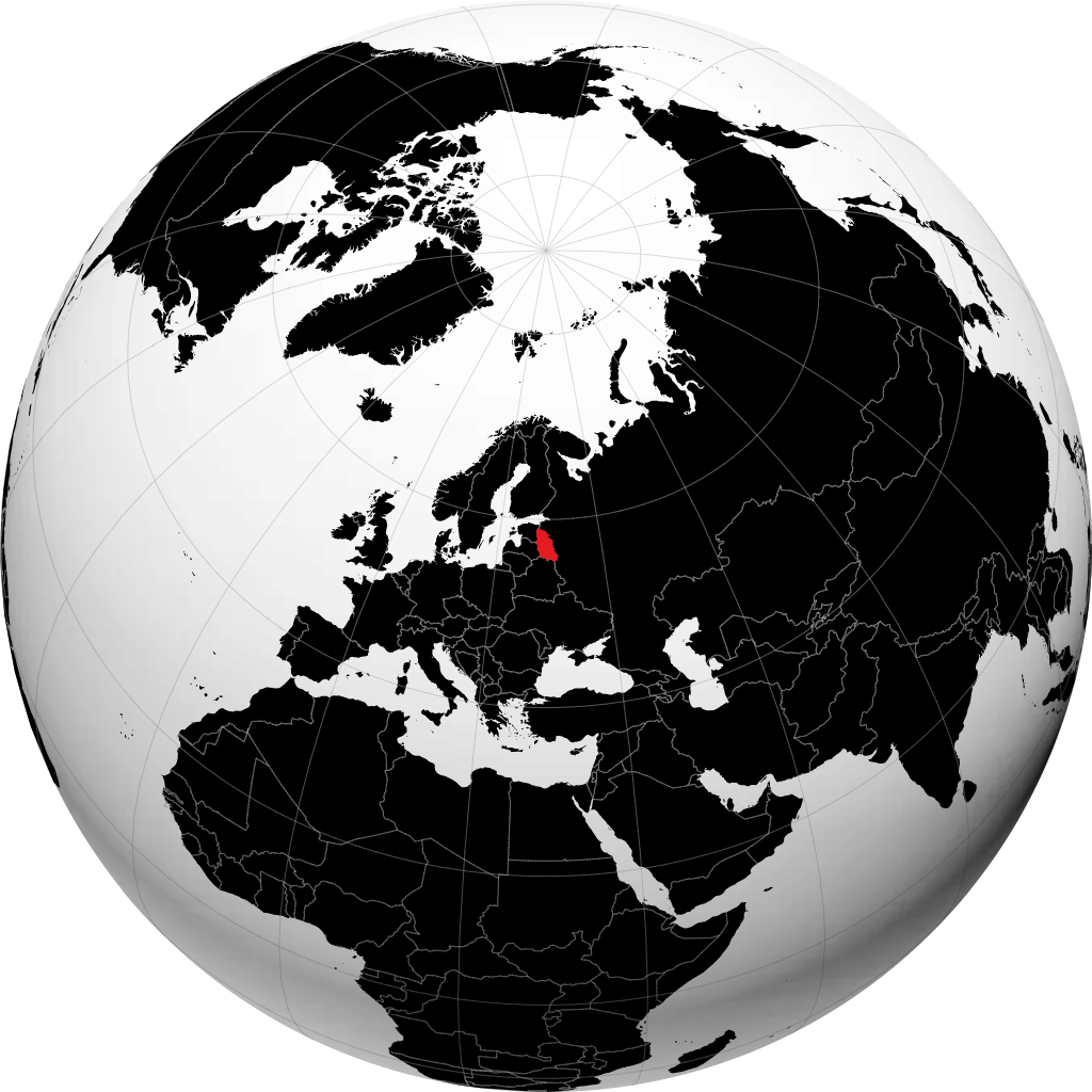 Gebiet Pskow auf dem Globus