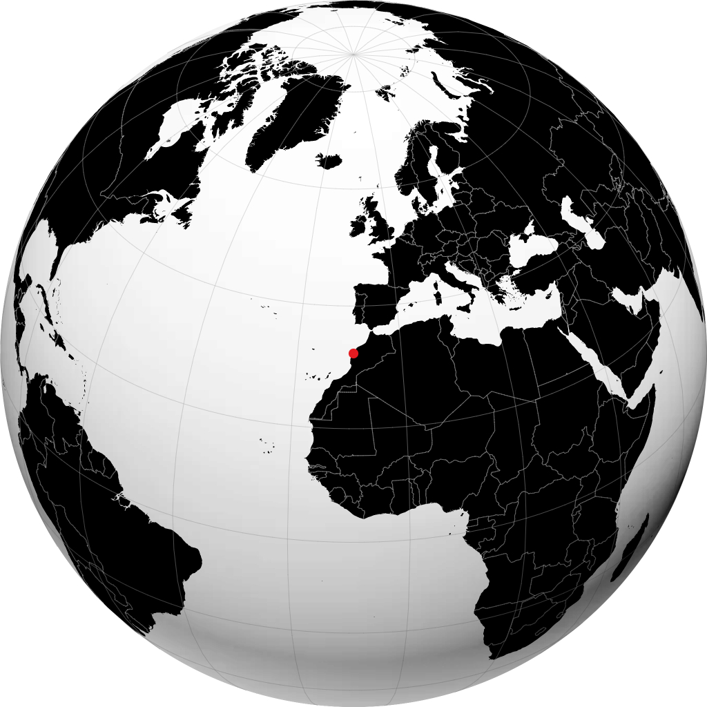 Safi auf dem Globus