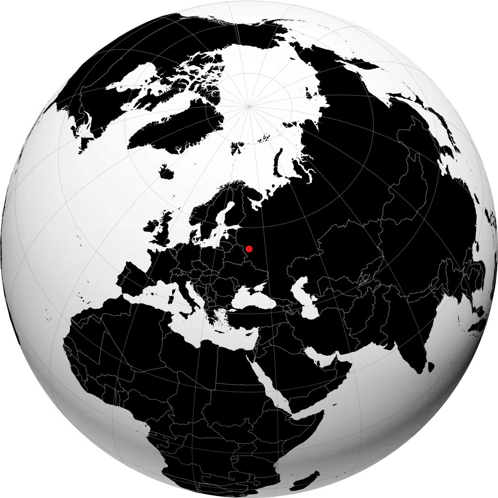 Safonowo auf dem Globus