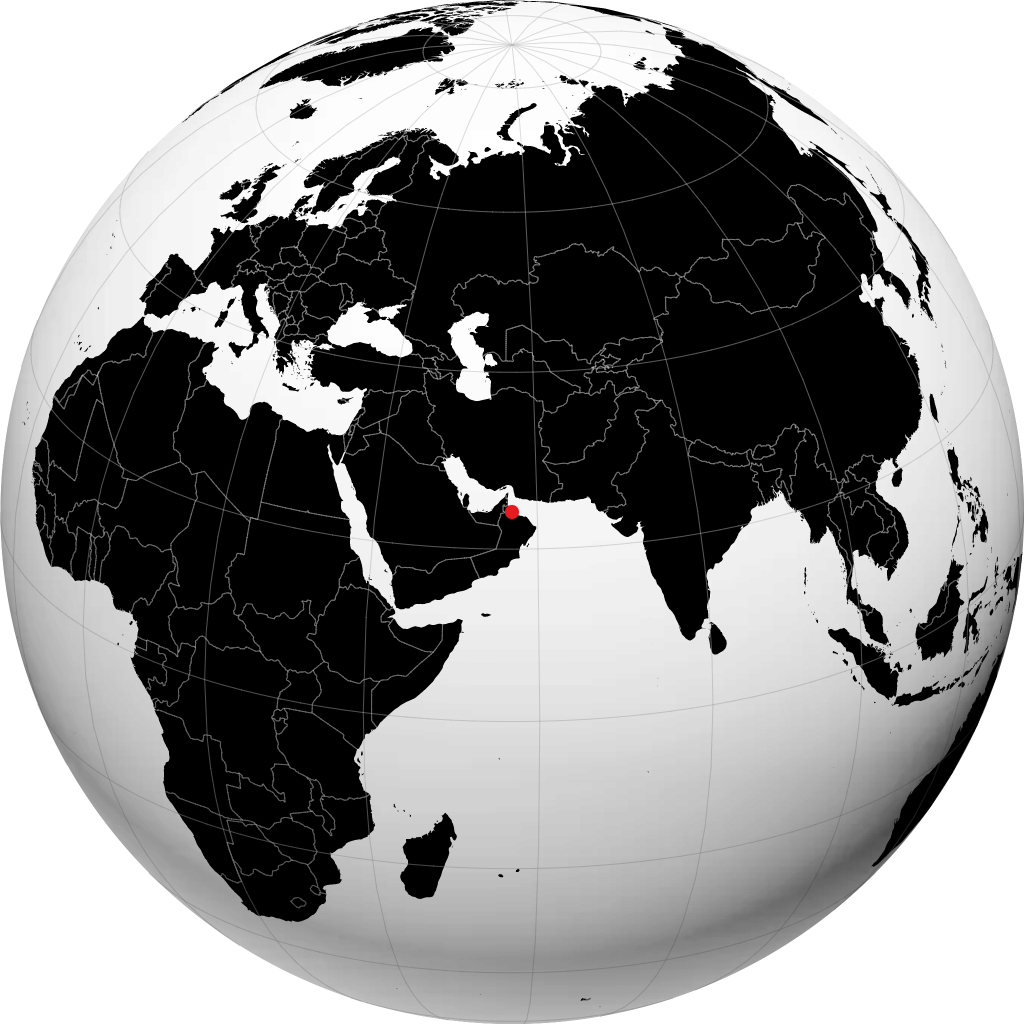 Saham auf dem Globus