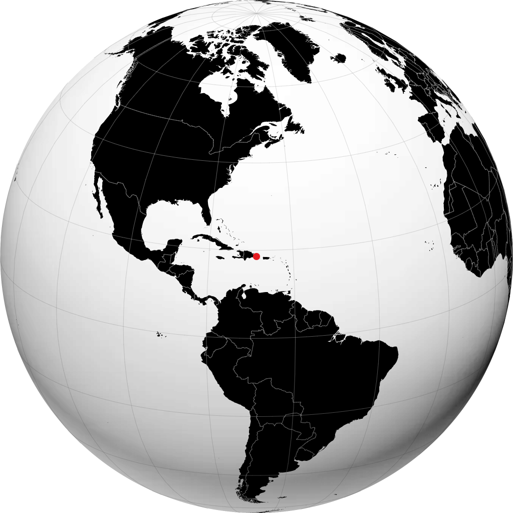 Salvaleón de Higüey auf dem Globus