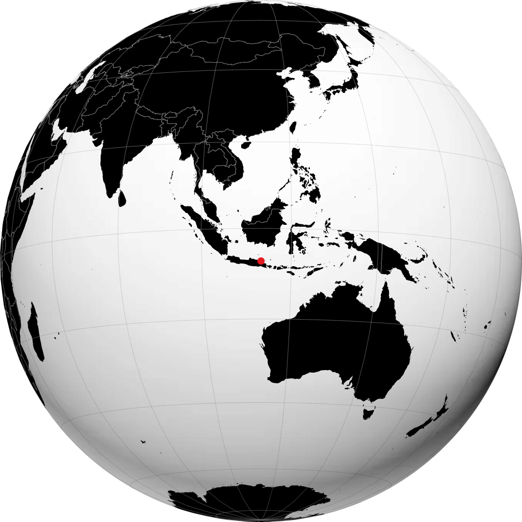 Sampang auf dem Globus