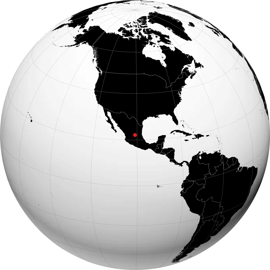 San Luis Potosí auf dem Globus