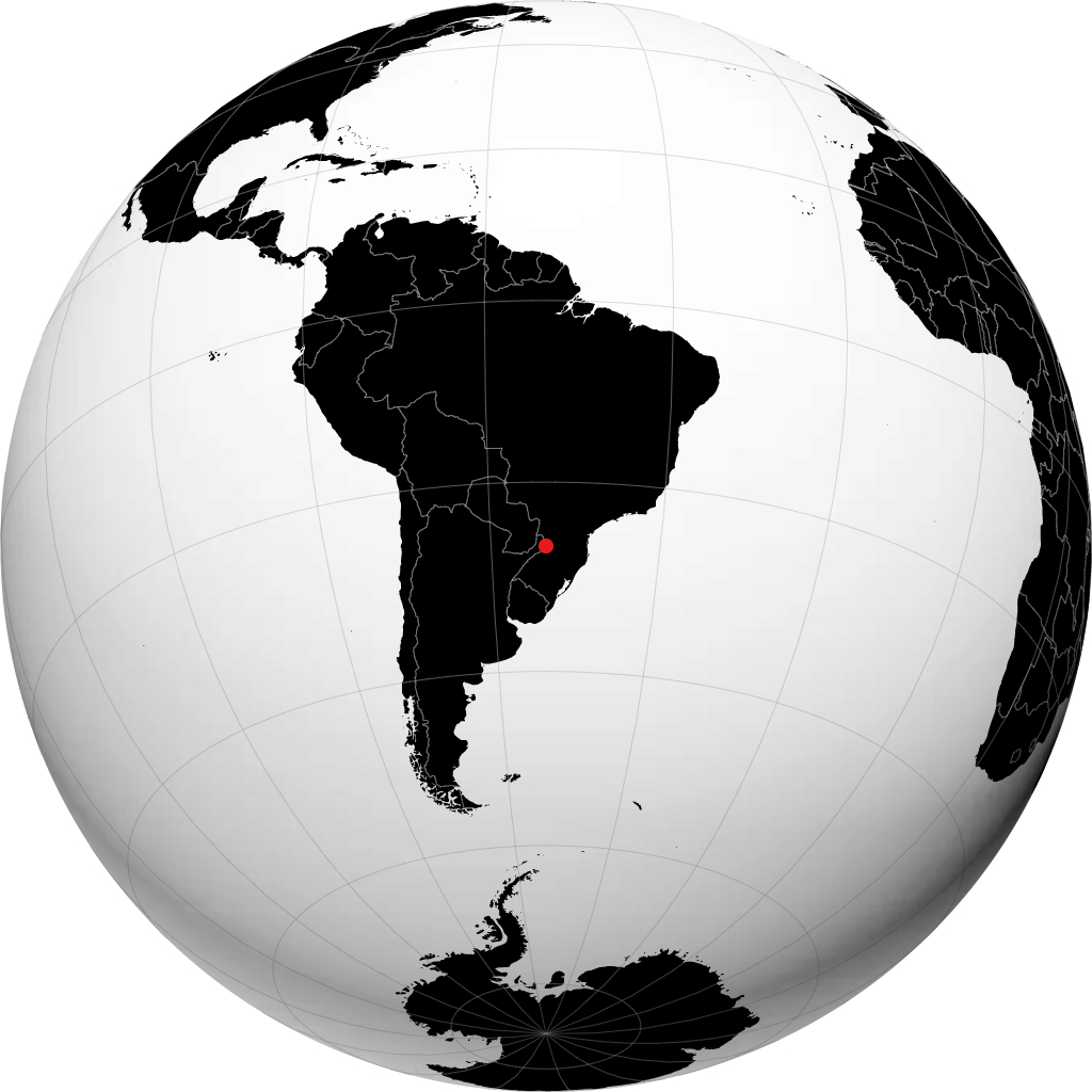 São Miguel do Oeste auf dem Globus