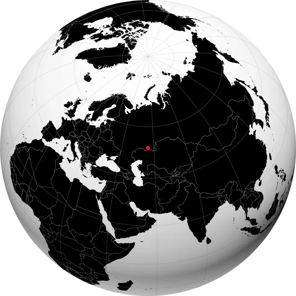 Saraktash auf dem Globus