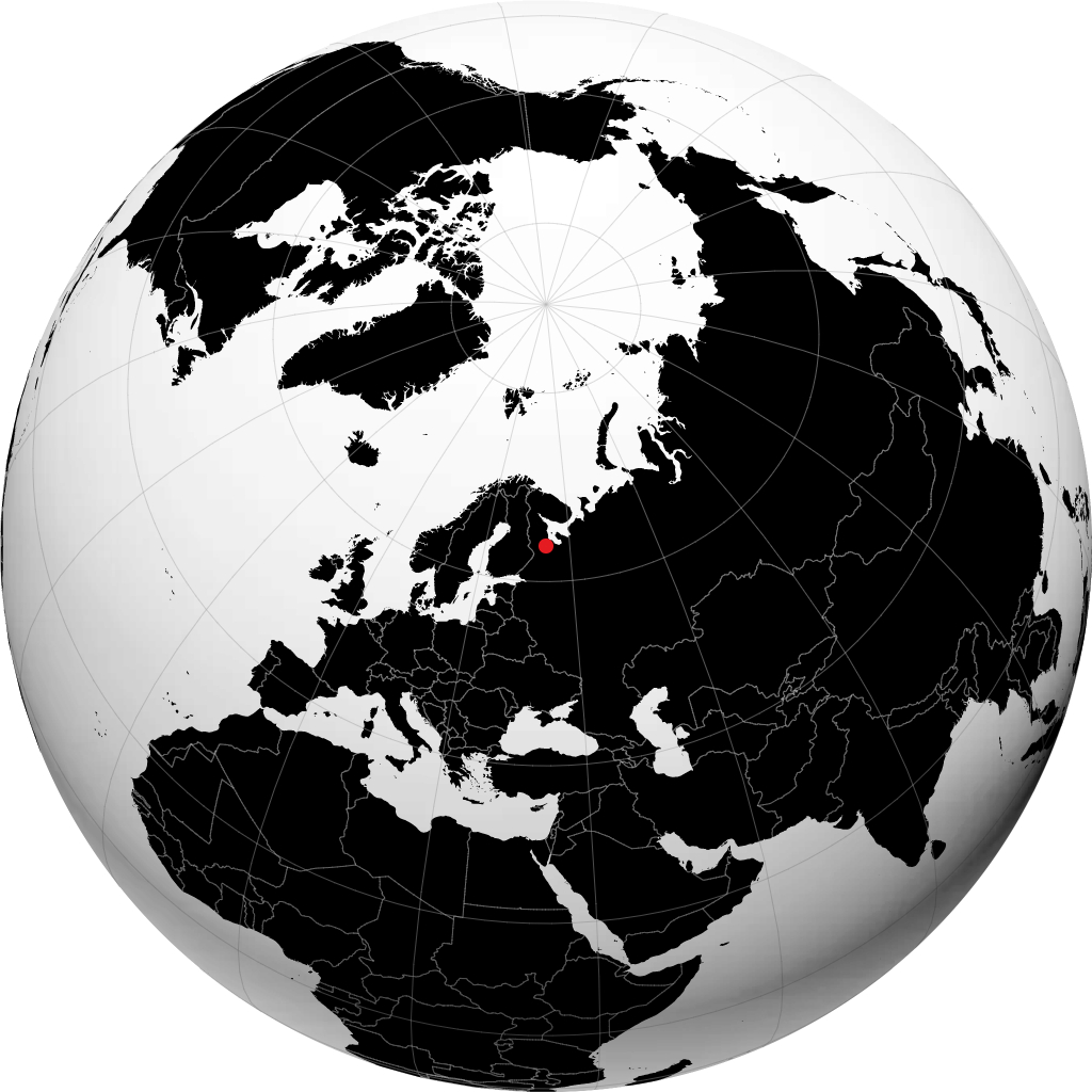 Segeja auf dem Globus