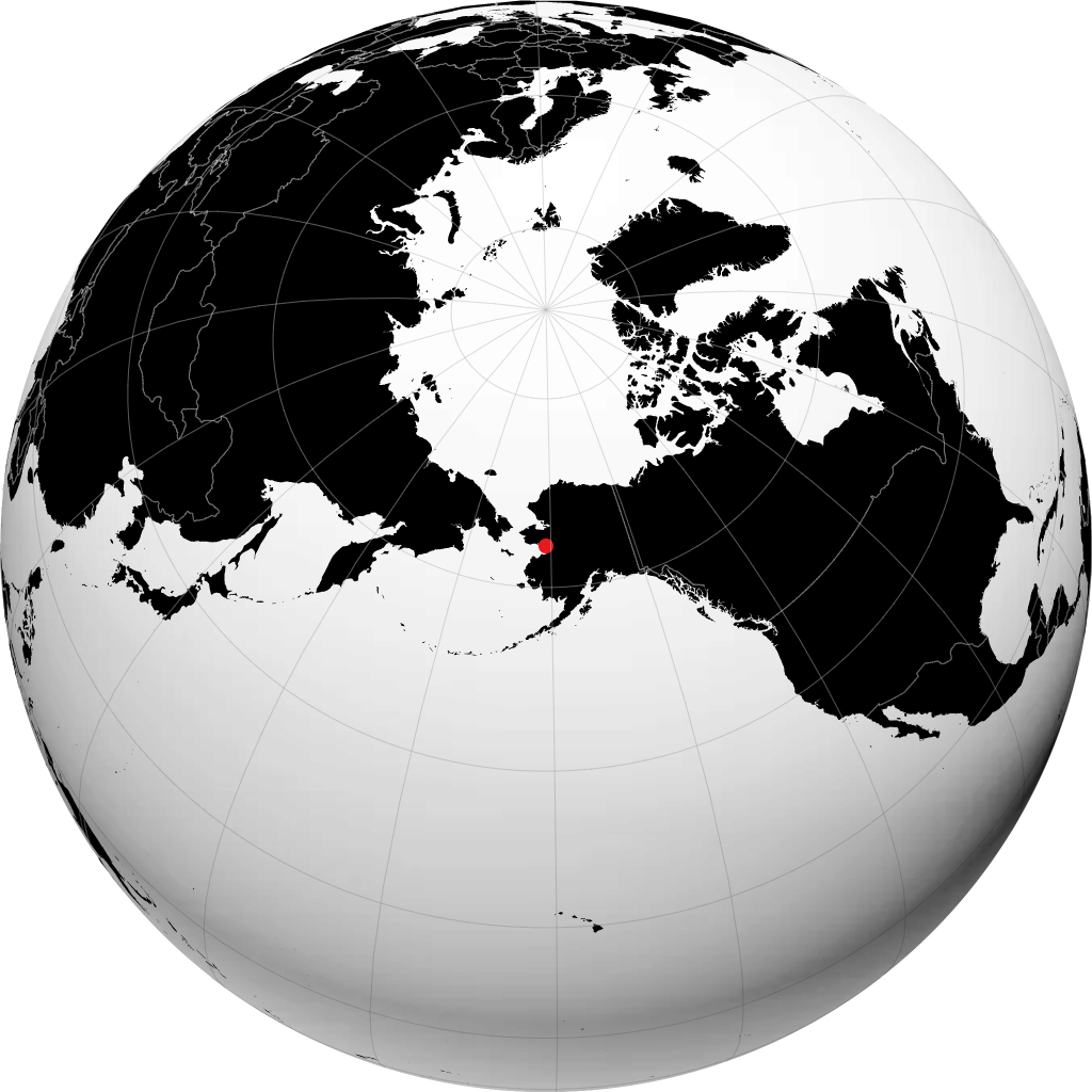 Shaktoolik auf dem Globus