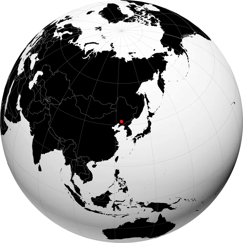 Shenyang auf dem Globus