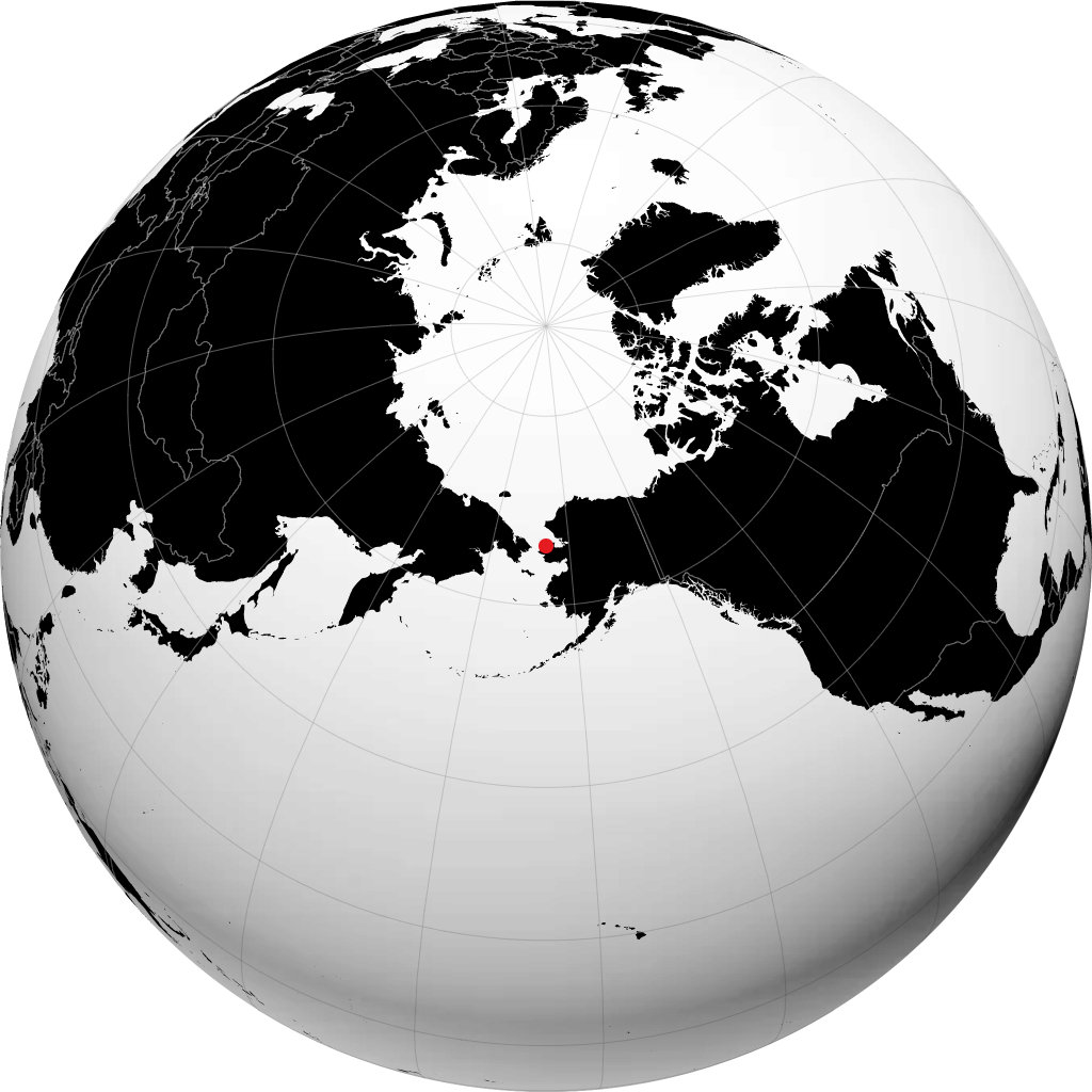 Shishmaref auf dem Globus
