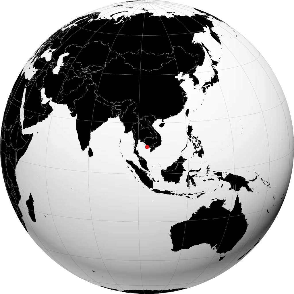 Sihanoukville auf dem Globus