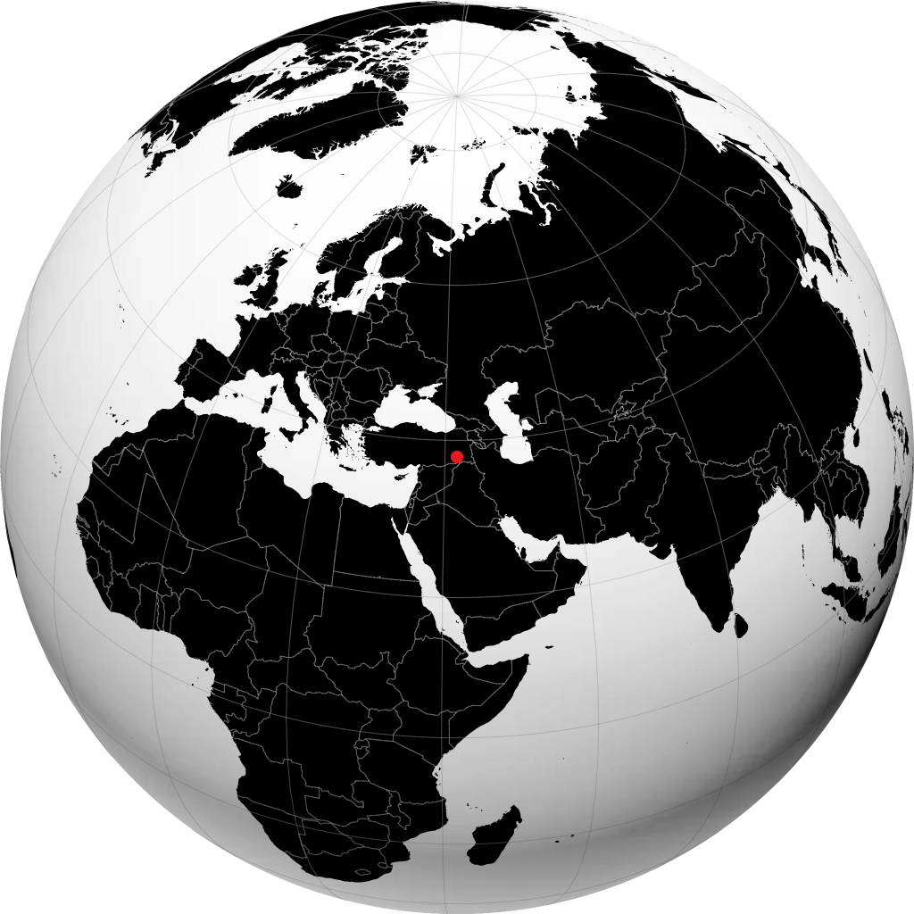 Siirt auf dem Globus