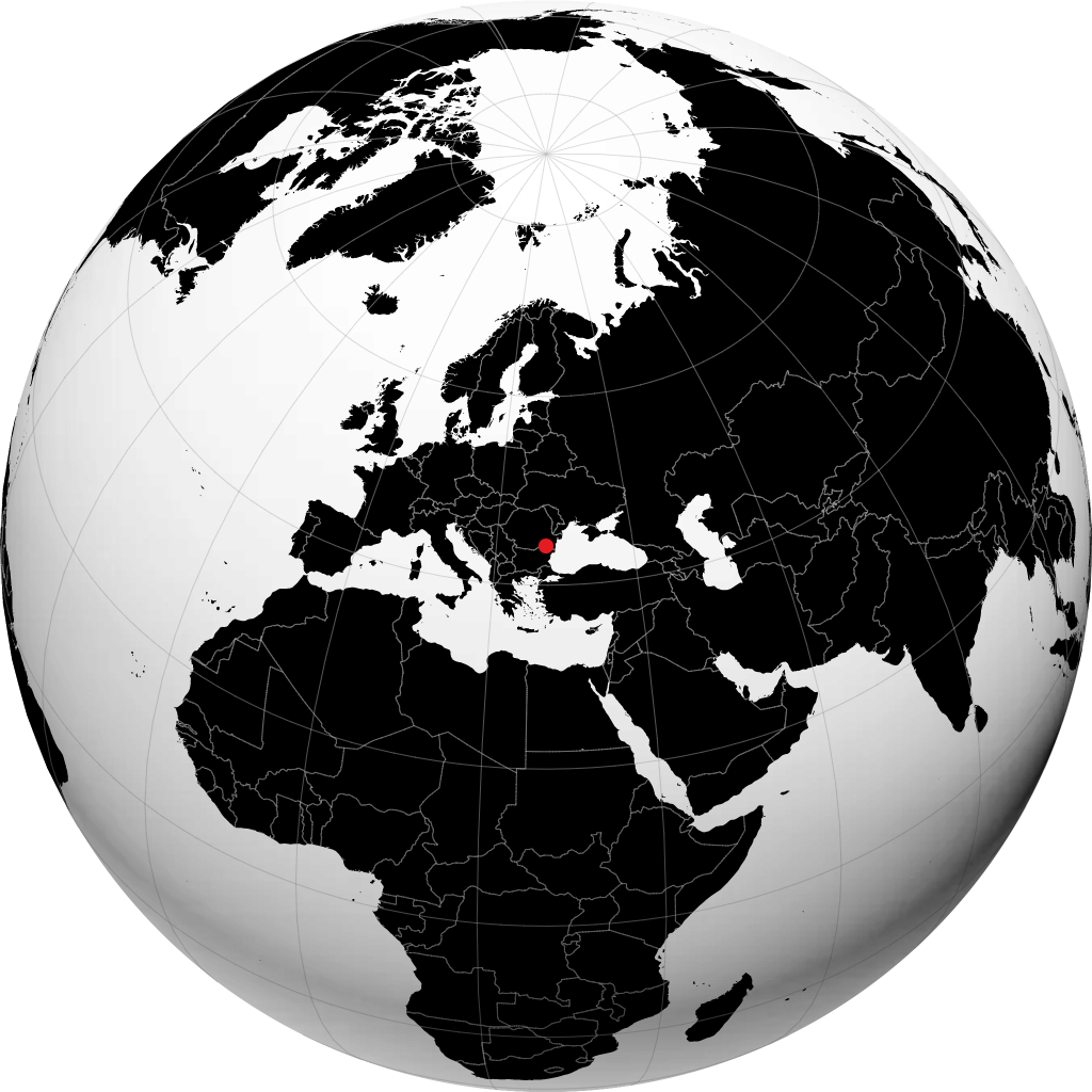 Silistra auf dem Globus