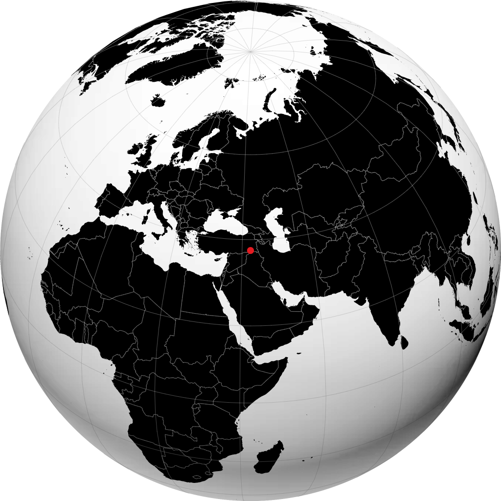Şırnak auf dem Globus