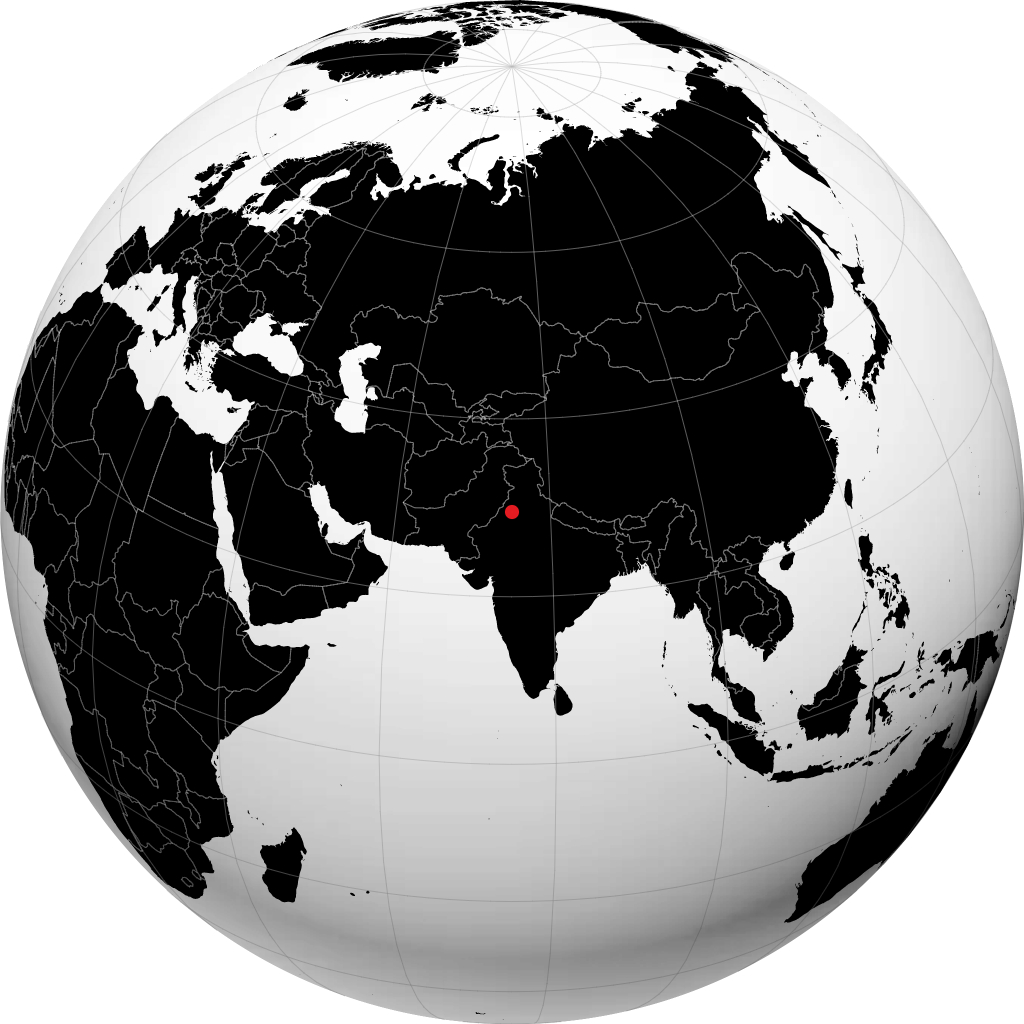 Sirsa auf dem Globus