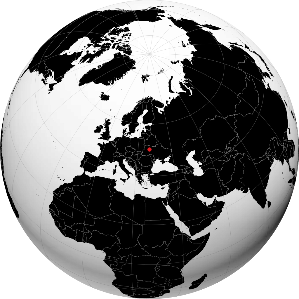 Slavuta auf dem Globus