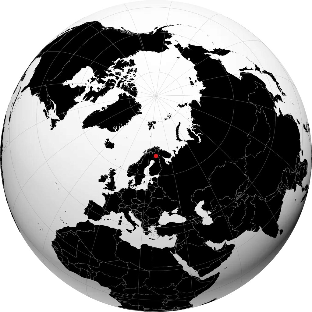 Sodankylä auf dem Globus