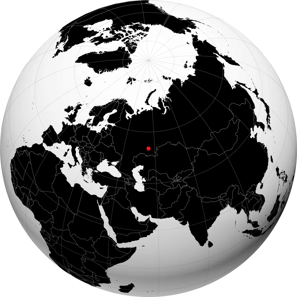 Sterlitamak auf dem Globus